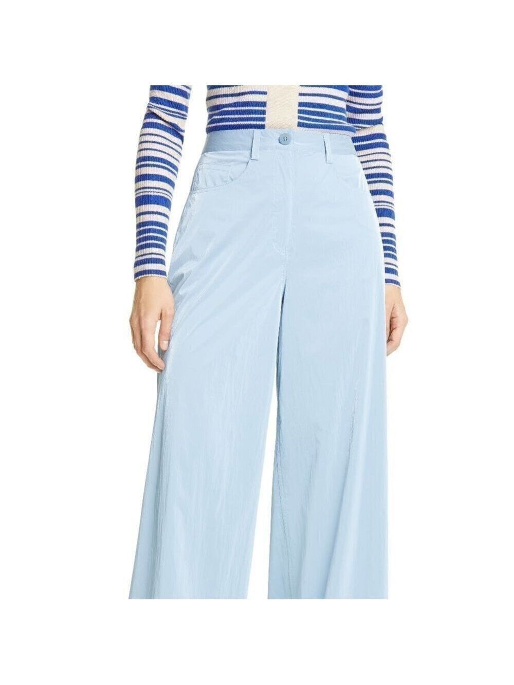 REMAIN Birger Christensen Ariane BNWOT Women Blue Wide Leg Pants New